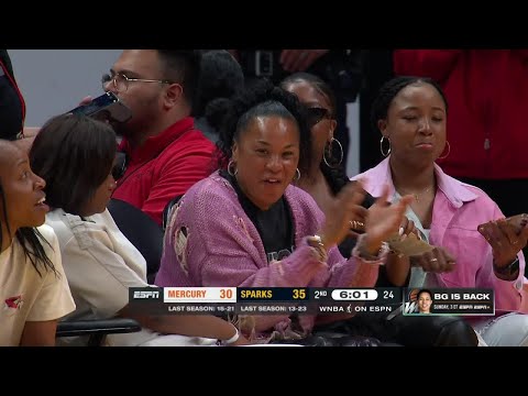 Dawn Staley was LOVING Zia Cooke's and-1 😤🙌 | WNBA on ESPN