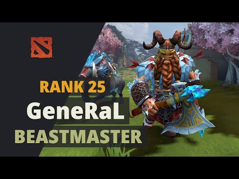 GeneRaL (Rank 25) plays Beastmaster Dota 2 Full Game