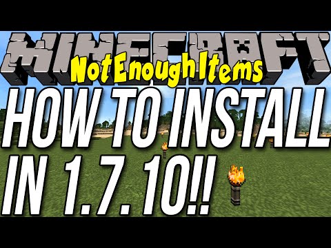 comment installer not enough items 1.7.10