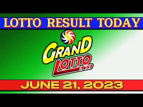 6/55 GRAND LOTTO 9PM RESULT TODAY JUNE 21, 2023 #655grandlotto #lottoresult #lottoresulttoday