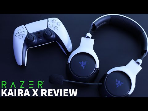 Žaidimų ausinės Razer Kaira X skirtos PlayStation 5 video