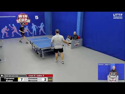 13:30 Горчаков Вадим 2-3 Соловей Виталий стол 5 ЮГ-2  10.12.20