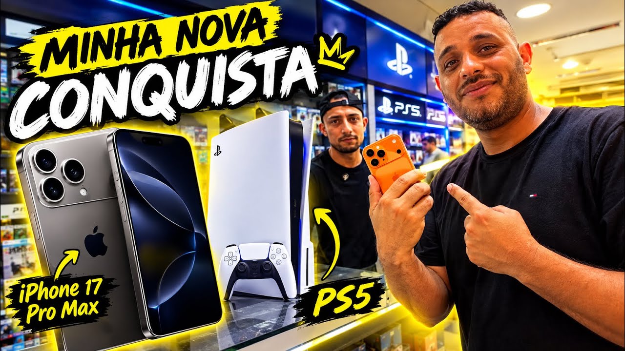 FUI NA SANTA EFIGÊNIA ATRÁS DE UM PS5 E UM IPHONE 17PRO MAX 