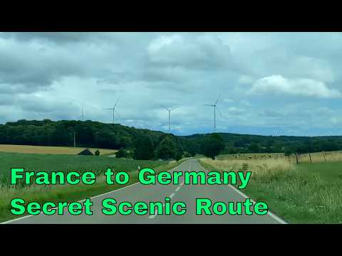 France to Germany by car | Scenic Secret Route in 4K