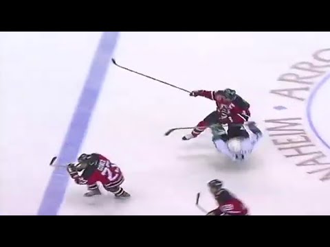 Paul Kariya Scores Comeback Goal After Huge Hit From Scott Stevens "Off The Floor, On The Board"