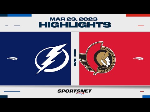 NHL Highlights | Lightning vs. Senators - March 23, 2023