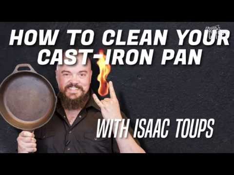 Top Chef Isaac Toups' Quick and Dirty Tips for Cleaning a Cast-Iron Pan