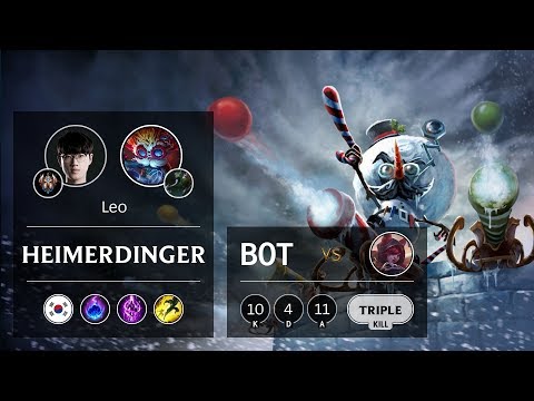 Heimerdinger Bot vs Xayah - KR Challenger Patch 9.22