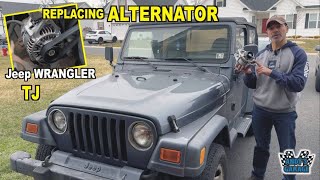 How To Replace Alternator - Jeep Wrangler TJ (Andy’s Garage: Episode - 569)