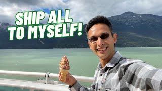 Staying onboard an EMPTY Royal Princess in Skagway, Alaska