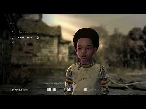The Walking Dead The Telltale Definitive Series   ALL AJ Animations, Voice Lines and Outfit