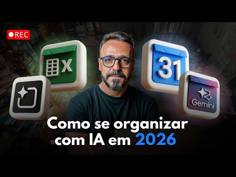 Como se organizar com IA em 2026 (rotina, foco e ferramentas)