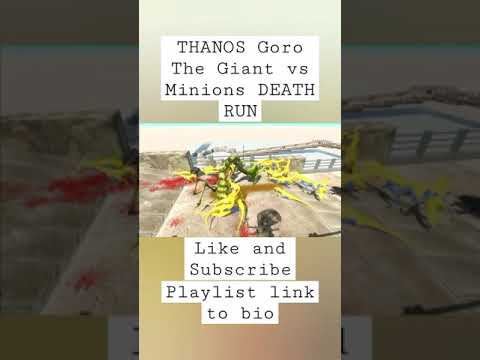 THANOS Goro The Giant vs Minions DEATH RUN - Animal Revolt Battle Simulator #deathrun #arbs #shorts