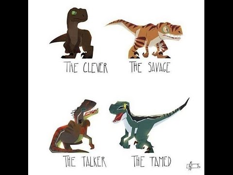 Jurassic park Trilogy Velociraptor Tribute/resistance