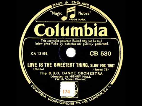 1932 Henry Hall-BBC Dance Orch. - Love Is The Sweetest Thing (Les Allen, vocal)