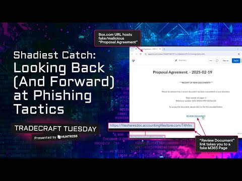 Tradecraft Tuesday | Shadiest Catch: Looking Back (And Forward) at Phishing Tactics
