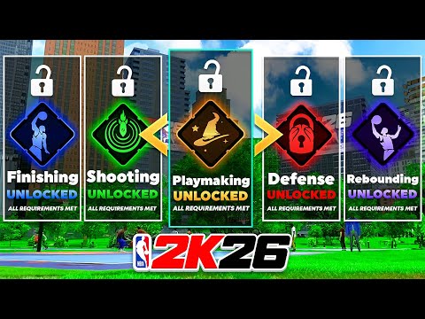 HOW TO UNLOCK EVERY BUILD SPECIALIZATION FAST on NBA 2K26 (Shooting, Finishing, Playmaking, Defense)