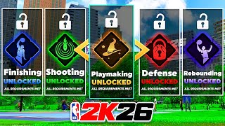 HOW TO UNLOCK EVERY BUILD SPECIALIZATION FAST on NBA 2K26 (Shooting, Finishing, Playmaking, Defense)