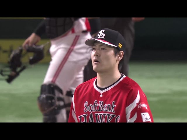 【8回表】気迫の投球をみせる!! ホークス・有原航平 8回106球2失点の力投!! 2025年9月21日 福岡ソフトバンクホークス 対 オリックス・バファローズ