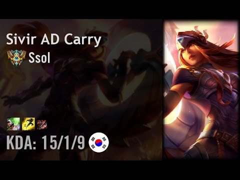 Sivir AD Carry vs Jhin - Ssol - KR Challenger Path 6.5