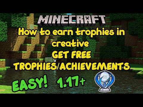 How To Get Trophies In Creative 1.20 [EASY] Minecraft Bedrock Edition