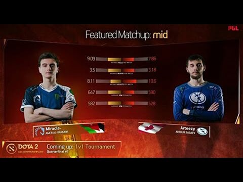 Miracle  vs Arteezy Solo Mid Shadow Fiend Dota2   DAC 2017