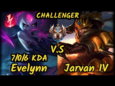 HL Cariok (EVELYNN) vs JARVAN IV - 7/0/6 KDA JUNGLE CHALLENGER GAMEPLAY - BR