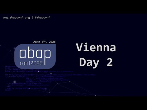 ABAPConf 2025 Day 2 Vienna