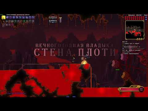 стена плоти в террарии, каламити мод, на инфернуме. переход в хардмод