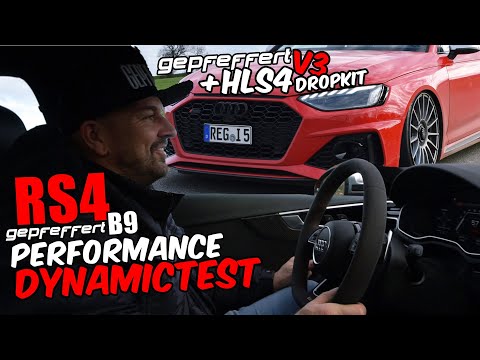 Wie viel Performance steckt im RS4 B9 mit Gepfeffert KW V3 & HLS4 Drop Kit