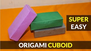 How to make Origami Cuboid 3D Very easily  Easy Or