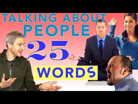 25 Words to Talk About People | English Vocabulary Practice