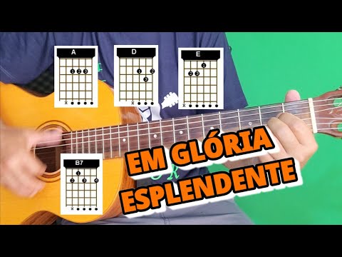 EM GLÓRIA ESPLENDENTE - 514 (Harpa Cristã) 4 Acordes 2 Rítmos VIOLÃO MAIS FÁCIL 