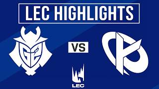 G2 vs KC Highlights ALL GAMES | LEC 2026 Playoffs Upper Bracket | G2 Esports vs Karmine Corp