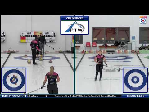 Kitz/Stewart vs. Lang/Lang - Draw 2 - SaskTel Curling Stadium Swift Current DOUBLES