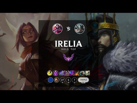 Irelia Top vs Tryndamere - EUW Master Patch 12.14