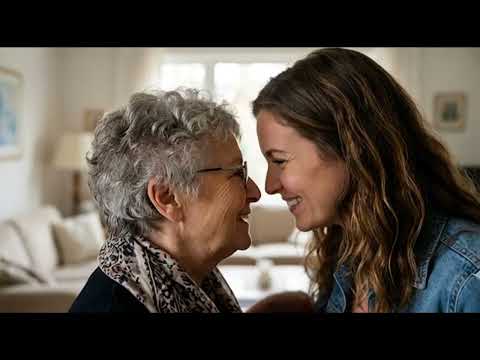 Mature woman and young girl lesbian Kiss scene 1