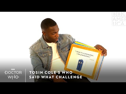 トーシン・コールの「誰が何を言ったかチャレンジ」｜ドクター・フー｜日曜午後8時｜BBCアメリカ (Tosin Cole's Who Said What Challenge | Doctor Who | Sundays at 8pm | BBC America)
