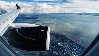 Download lagu WING VIEW - Air Canada Airbus A220 Beautiful Approach and Landing in Vancouver mp3
