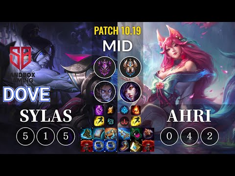 SB Dove Sylas vs Ahri Mid - KR Patch 10.19