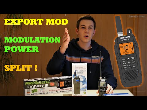 President Randy 3 III CB-Handfunkgerät - Alle Modifikationen: Modulations-, Frequenz- und Powermod