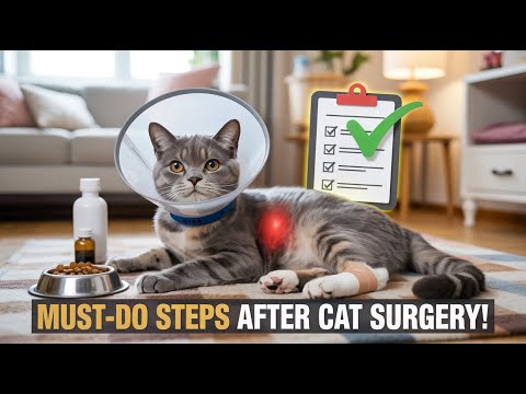 Post-Surgery Cat Care: What You MUST Do to Help Them Heal!