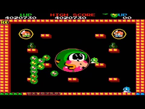 Bubble Bobble Round 99-100 Happy and Real End 1986 Taito Mame Retro Arcade Games