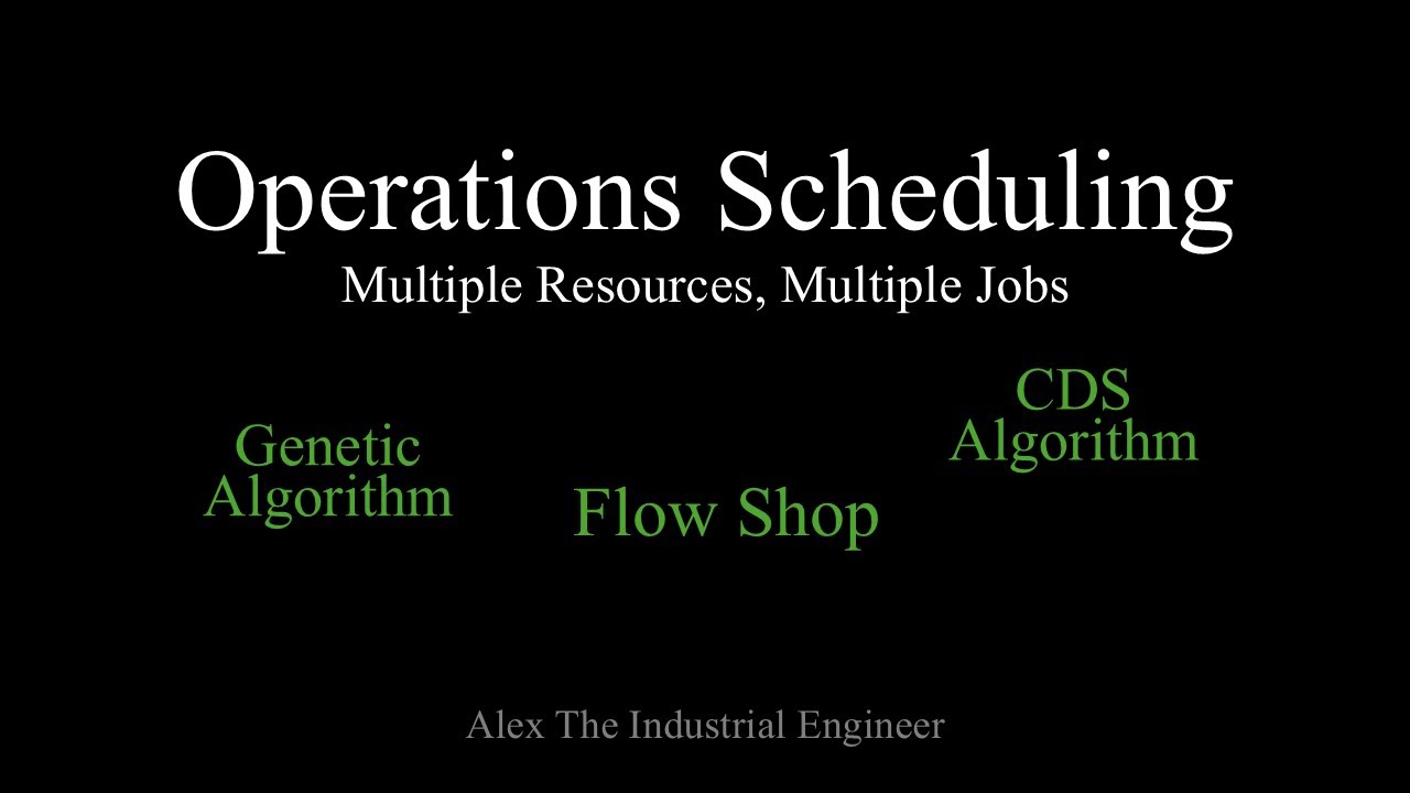 Operations Scheduling - Complex Resource Scheduling