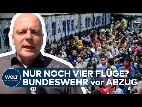 RETTUNG aus AFGHANISTAN: Nur noch vier Flüge der Bundeswehr - Endet heute die Mission in Kabul?