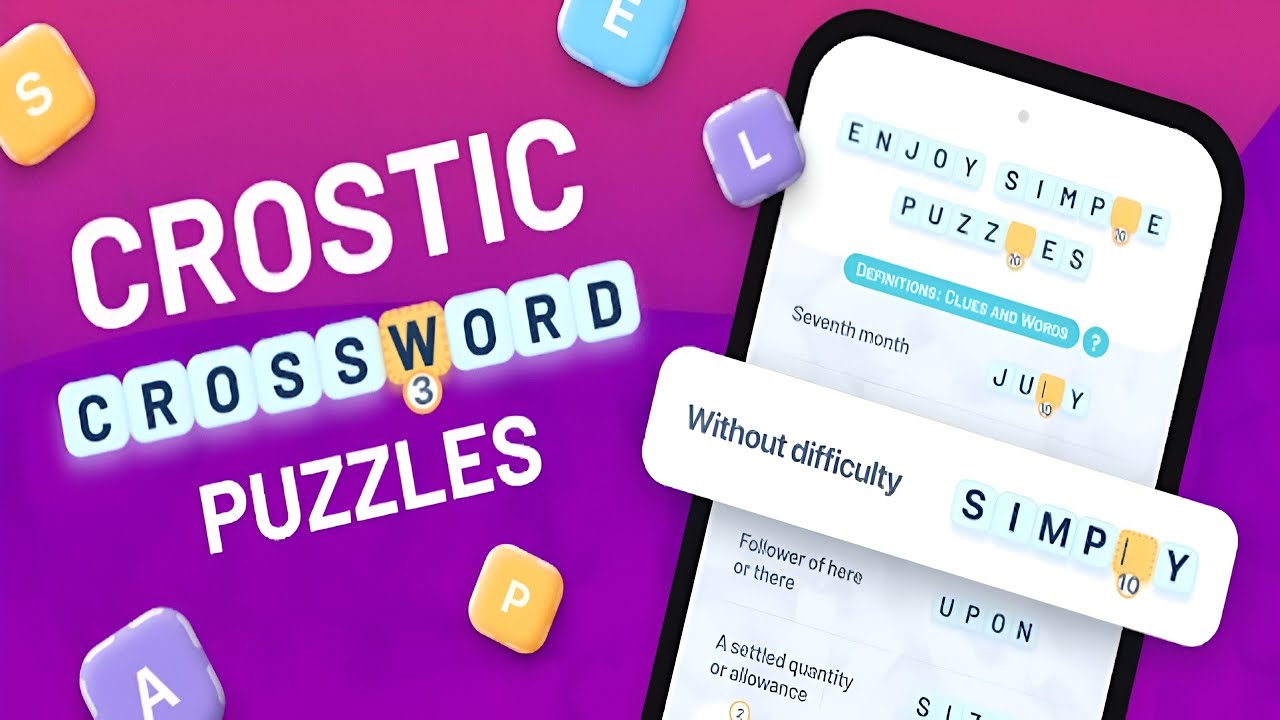 Crostic Crossword－Word Puzzles (by Severex) IOS Gameplay Video (HD)