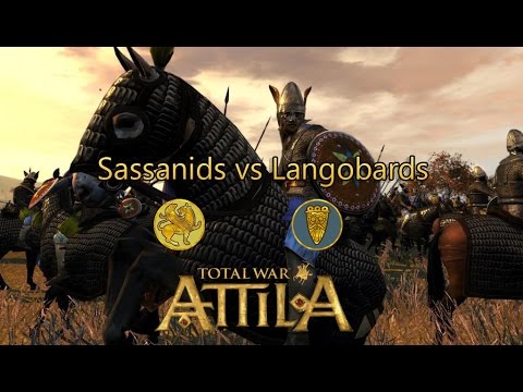 Sassanids vs Langobards, Attila Total War Online Battle # 8 English