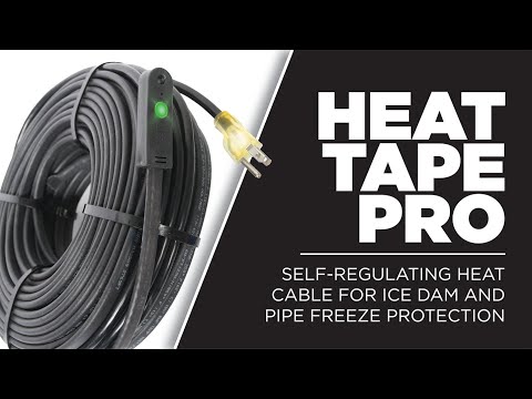 Heat Tape PRO Self-Regulating Heat Cable for Ice Dam and Pipe Freeze Protection