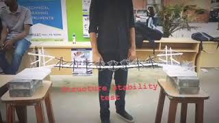 Tensigrity Bridge   Structure Stability Test