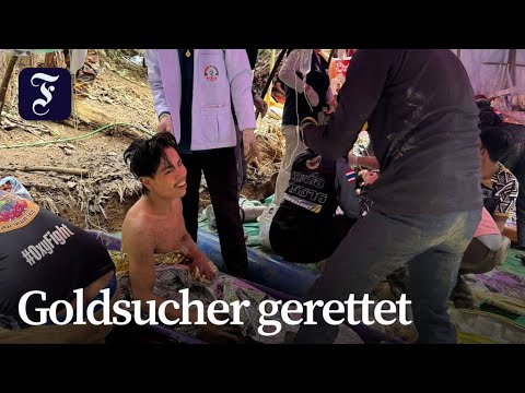 Video Thumbnail: Erleichterung in Laos: Goldsucher konnten aus der Höhle befreit werden
